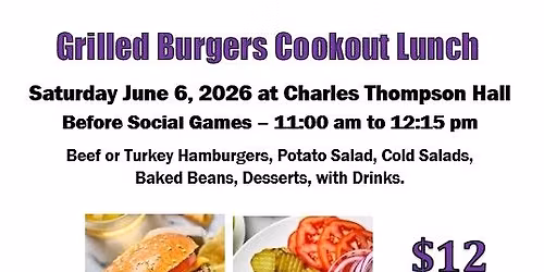 Grilled Burgers Cookout Lunch