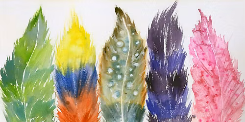 Whimsical Feathers in Watercolors