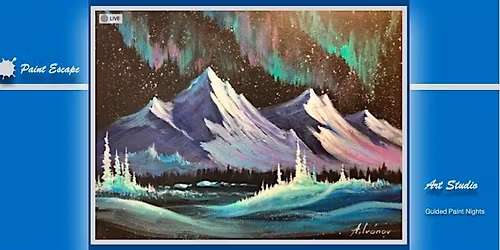 Paint Night- Kananaskis Northern Lights