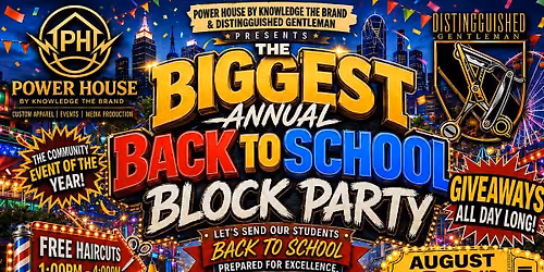 The Biggest Annual Back To School Block Party