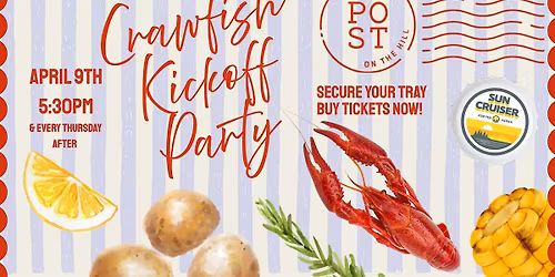 Crawfish Thursday Kick Off Party!!