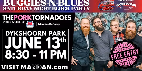 THE PORK TORNADOES - FREE HEADLINER - Buggies-N-Blues Saturday Night Block Party