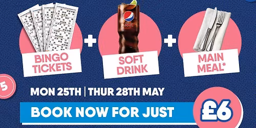 Bank Holiday Bargain - Buzz Bingo Derby City 25\/05