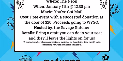 Crafty Cinema for a Cause