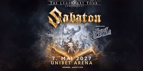 Sabaton (+The Legendary Orchestra) \u2502 Unibet Arena, Tallinn