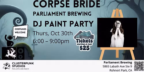 Corpse Bride -- DJ Paint Party
