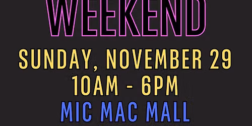 Black Friday Weekend Pop Up