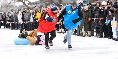 WINTER GAMES - HUMAN DOGSLED RACES