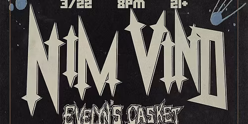 NIM VIND and EVELYN'S CASKET with guests