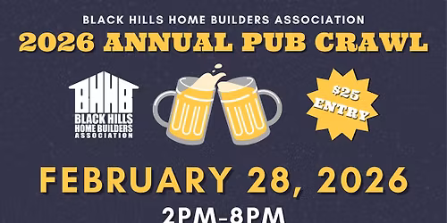 \ud83c\udf89 2026 BHHBA Pub Crawl! \ud83c\udf89