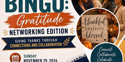 POP UP EVENT: Boss Bingo Gratitude Networking Edition