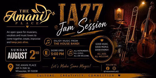 Sunday Jazz Jam Session at The Amani Place