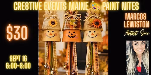 Paint Night - 3 Fall Ornaments - Marcos LEWISTON