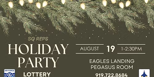 Squadron Holiday Party Lottery (Base Access Only)