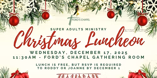 Super Adults Ministry Christmas Luncheon