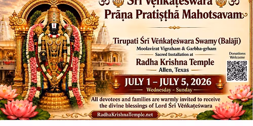 Sri Venkateswara Swamy (Balaji) Pran Pratistha 