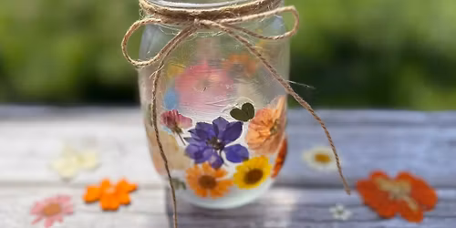 Sip & Craft: Pressed Flower Lanterns