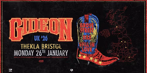 Gideon plus Grove Street, Xile and Still In Love at Thekla, Bristol