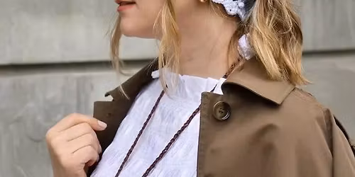 LACEY CROCHET BANDANA STYLE HEADSCARF - 6\/6