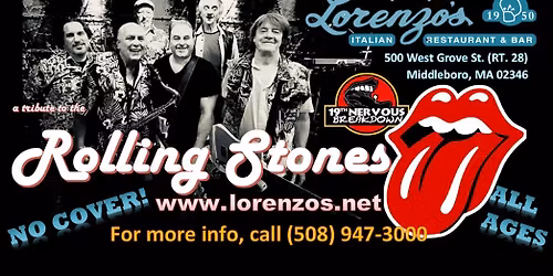 Rolling Stones tribute, "19th Nervous Breakdown" at Lorenzo\u2019s Italian Restaurant in Middleboro, MA