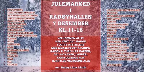 JULEMARKED I RAD\u00d8YHALLEN 7.DESEMBER