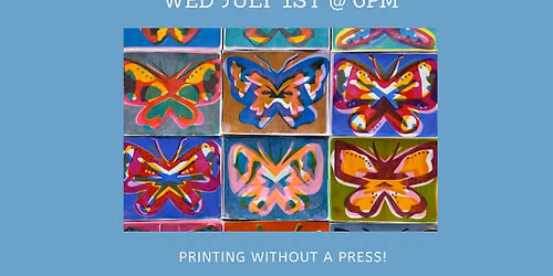 Monoprints With Gelli Plates Workshop