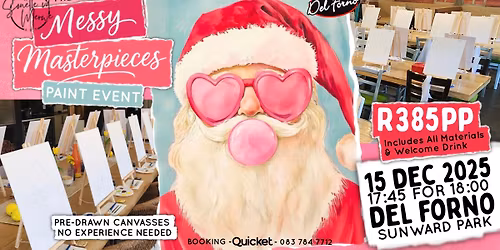 Messy Masterpieces Paint Night @ Del Forno Sunward Park