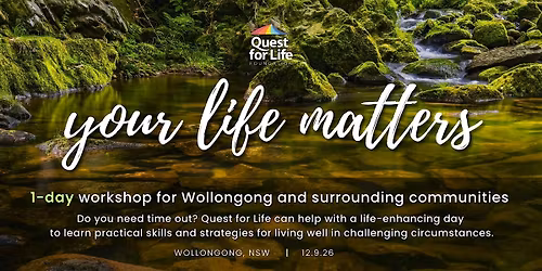 1-day Workshop:  Your Life Matters