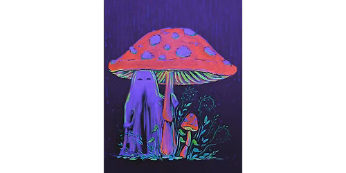 Ghost in the Rain - Black Light - Paint and Sip in Houston | Classpop!\u2122