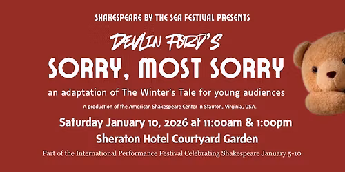 FREE SHOW - Sorry, Most Sorry - an adaptation of The Winter's Tale for young audiences