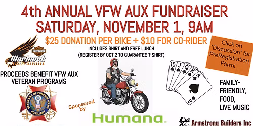 4th Annual VFW Post 1809 Fundraiser