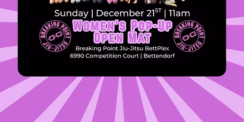 Women\u2019s Pop-Up Open Mat