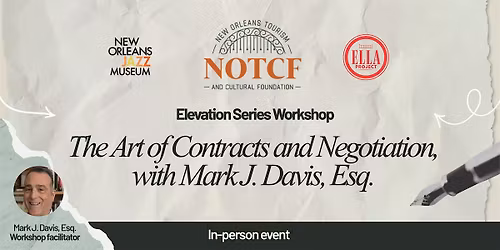 NOTCF Elevation Series Workshop: The Art of Contracts and Negotiation