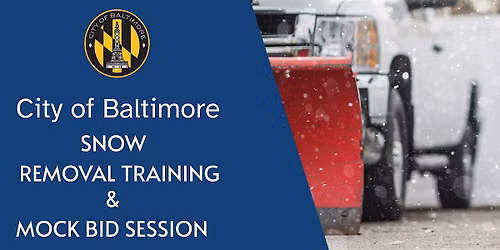 Snow Removal Vendor Training and Mock Bid
