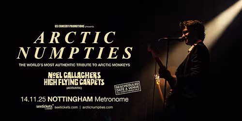 Arctic Numpties + Noel Gallagher's High Flying Carpets (acoustic) \/\/ Nottingham (NEW DATE)