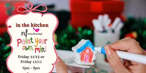 nora fleming paint your own mini party