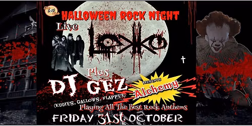 Halloween Fancy Dress Rock Night with Lokko Live
