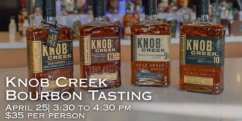Knob Creek Bourbon & Rye Tasting