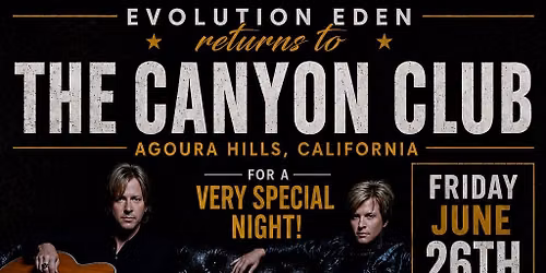 Matthew & Gunnar Nelson with special guest Evolution Eden (Acoustic Show)