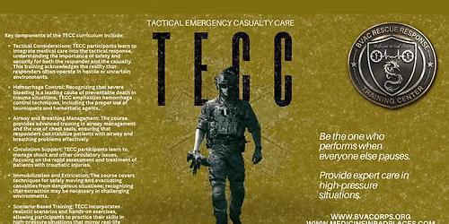 Tactical Emergency Casualty Care (TECC) Course (BVAC)
