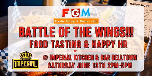 Battle of the Wings!!! Food Tasting & Happy Hr