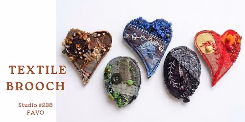 Textile brooch workshop