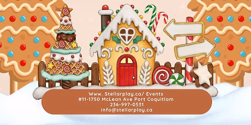 Family Gingerbread House Making & Christmas Movie