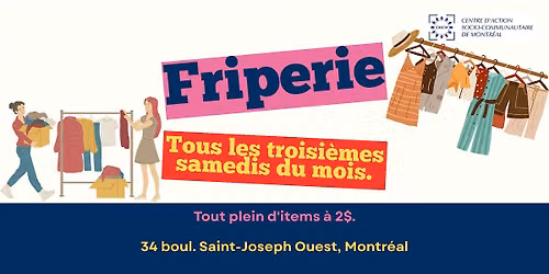Friperie - Tous les troisi\u00e8mes samedis du mois