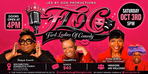 Led by God Productions present First Ladies Of Comedy