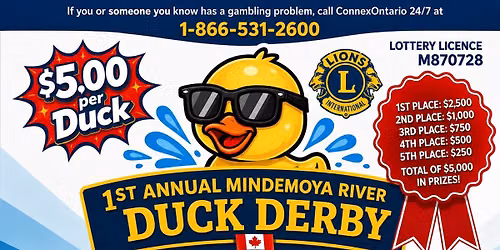 1st Annual Mindemoya River Duck Derby