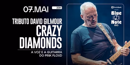 CRAZY DIAMONDS - TRIBUTO A DAVID GILMOUR - A VOZ E A GUITARRA DO PINK FLOYD