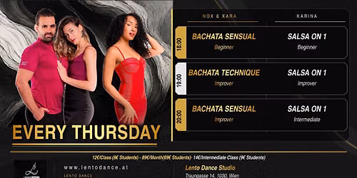 Salsa On 1 & Bachata Sensual Dance Classes | Every Thursday