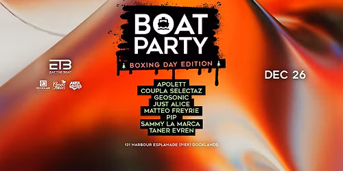 Eat The Beat : BOXING DAY BOAT PARTY
