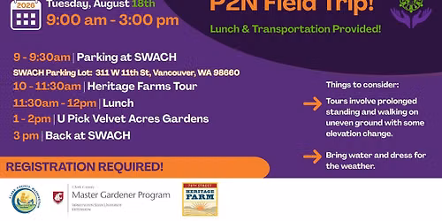  P2N FIELD TRIP: 78TH STREET HERITAGE FARM + VELVET ACRES GARDENS